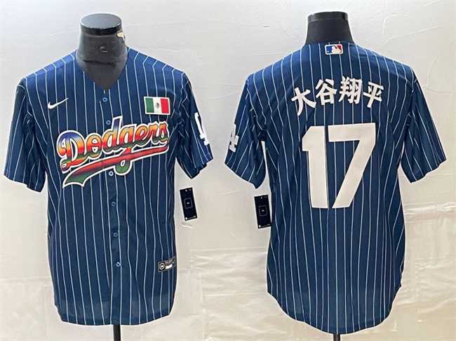 Mens Los Angeles Dodgers #17 Shohei Ohtani Navy Cool Base With Patch Stitched Baseball Jersey,We sell and wholesale Mens Los Angeles Dodgers #17 Shohei Ohtani Navy Cool Base With Patch Stitched Baseball Jersey on line form chian!